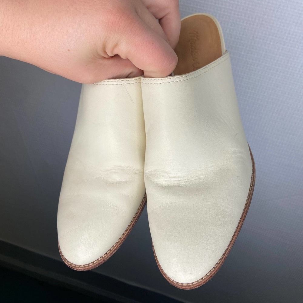 Madewell Cream Colored Harper Mule Sz. 8 - Picture 5 of 11